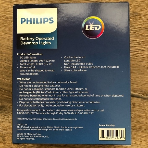 NWT Dewdrop Lights with Auto Timer Lot of 3 Boxes - Picture 2 of 3